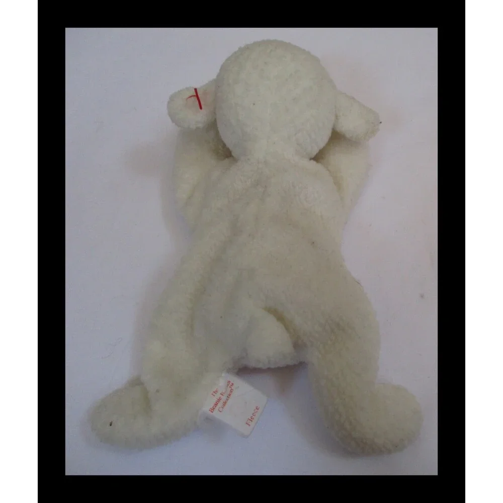 Ty Beanie Baby Fleece the Lamb PVC Filled NO HANG TAG